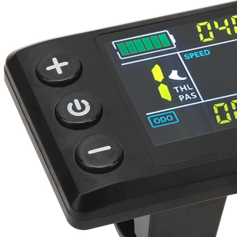 PerGar Electric Bicycle LCD Display Instrument, Abs Waterproof LCD s866 Electric Scooter Display, 5 pin Plug Electric Bicycle Color Display Control Panel for Electric Bicycle Scooter