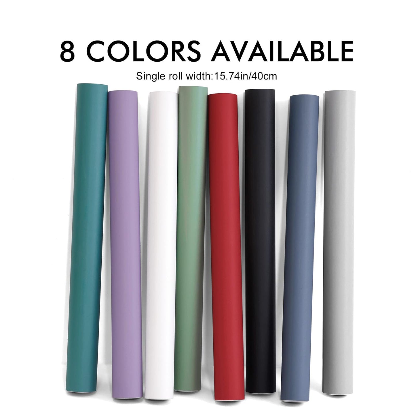 Biyoee Navy Blue Peel and Stick Wallpaper 15.7”x 118” Matte Blue Self-Adhesive Removable Contact Paper Solid Color Waterproof Vinyl Roll for Cabinets Furniture Renovation Bedroom Wall Covering