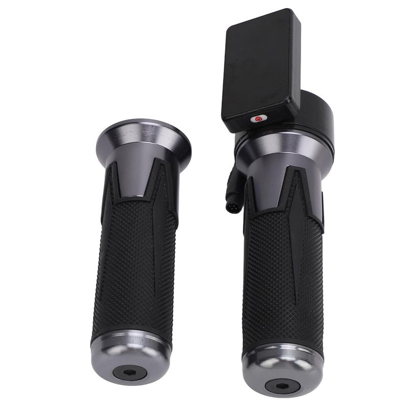Electric Scooter Throttle Grip, 1 Pair Mg Alloy Throttle Handle with Display 6 Pin Connector Universal for Sealup Electric Scooters