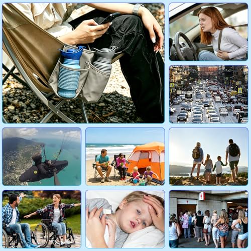 750ml Portable Emergency Urinal - Blue Shrinkable Toilet for Travel