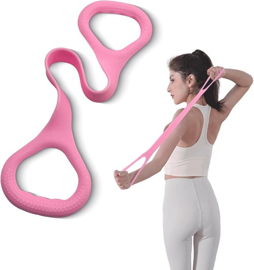 Figure 8 Fitness Resistance Bands - Versatile Arm & Back Training Elastic Ropes for Yoga & Pilates