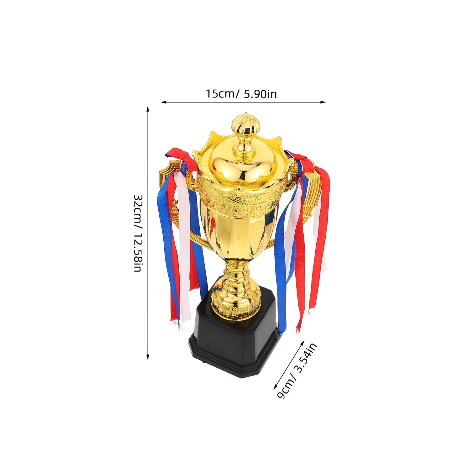 NUOBESTY Gold Sports Trophy Cup 12.59In Award Trophy for Basketball Soccer and Football Competitions Championship for Winners Ceremonies Parties and Team Celebrations