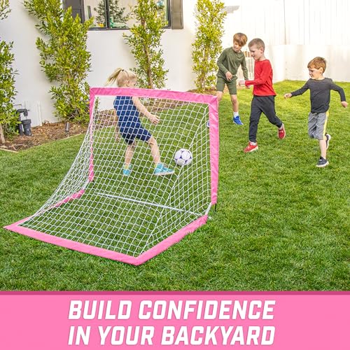 Portable Soccer Goals for Kids - 4x3 ft & 6x4 ft Options