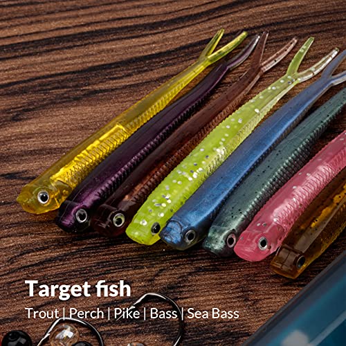 Soft Swimbait Fishing Lures 2.95'' - 6 Pcs with Realistic Action
