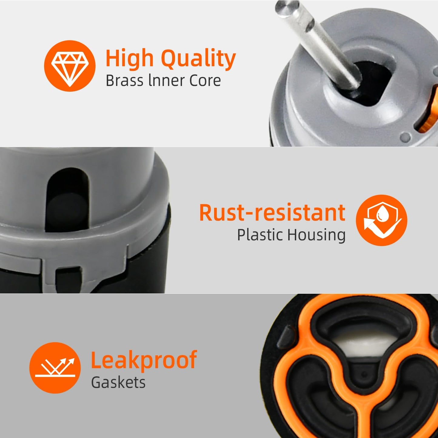 RP50587 Cartridge Valve Replacement for RP50587 Delta Cartridge, Compatible with DST Single Handle Kitchen and Lavatory Faucets - Includes Allen Wrench for Easy Installation