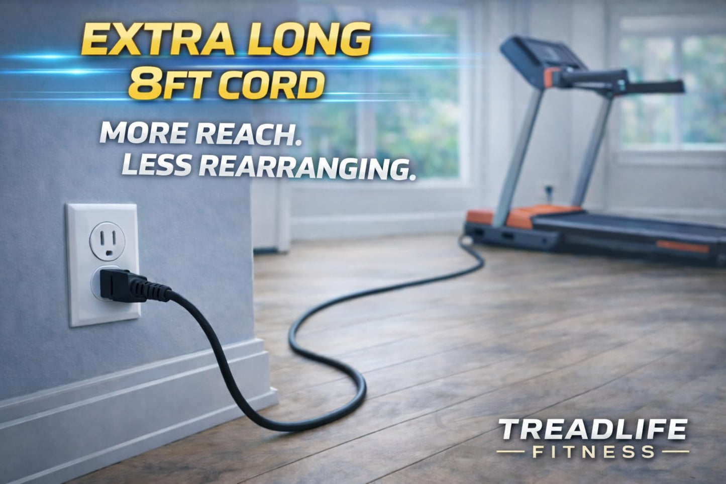 Treadmill Power Cord 7ft | Replacement for ProForm Zt4 PFTL490131 Treadmill | #031229