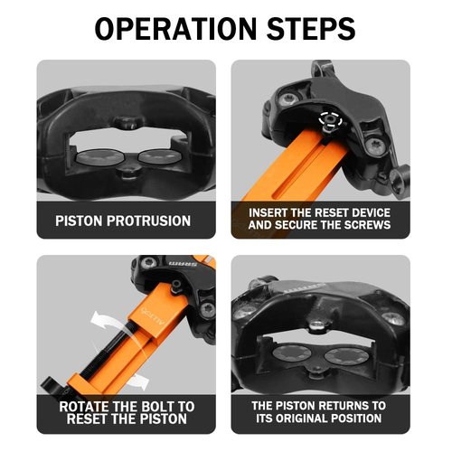 alltoo Brake Tool for Shimano and SRAM, Piston Press Tool for Brake Caliper, Hydraulic Disc Brake Caliper Piston Press Tool Compatible with All Brands, for Quick Brake pad Replacement