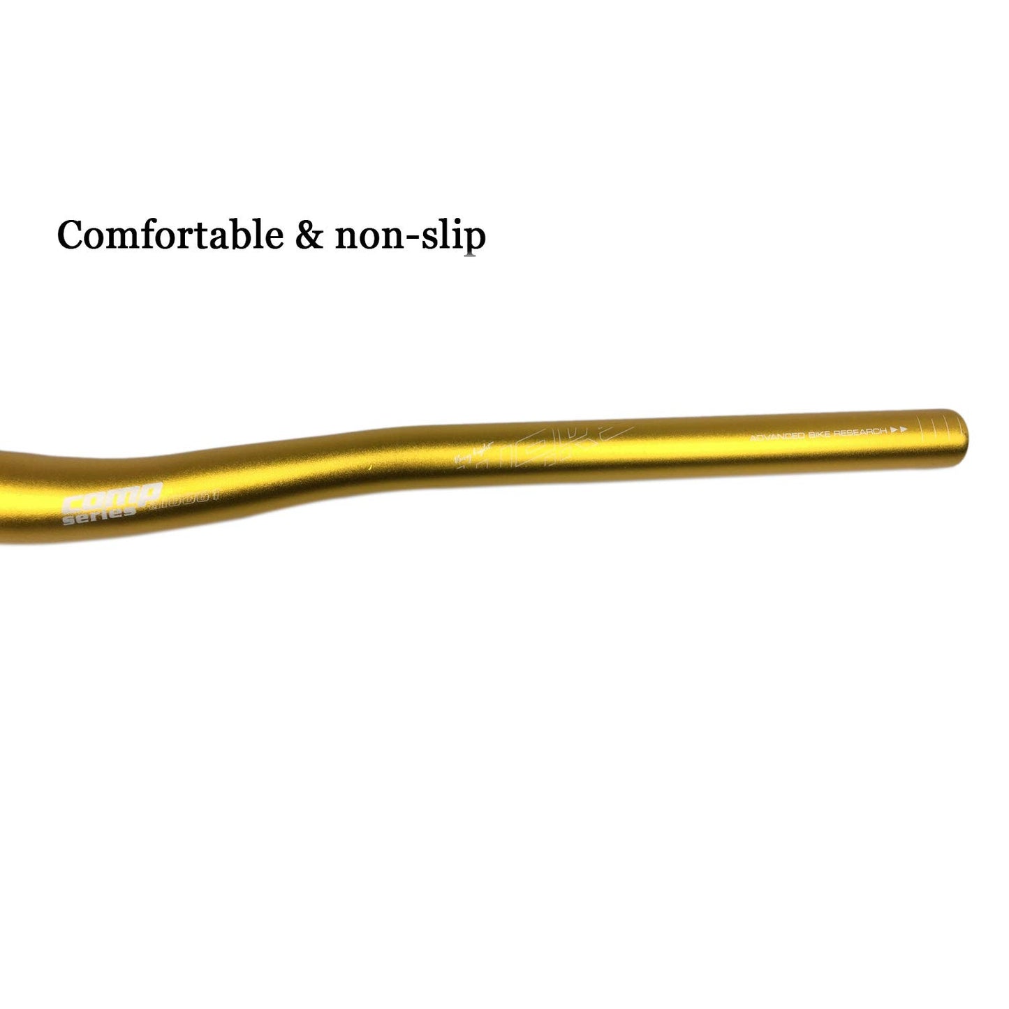 Wake 31.8mm MTB Mountain Bike Handlebar, Aluminum Alloy Mountain Bike Bicycle Riser Handlebar Extra Long 720/780mm with Paint Matte Surface (Gold, 780mm)