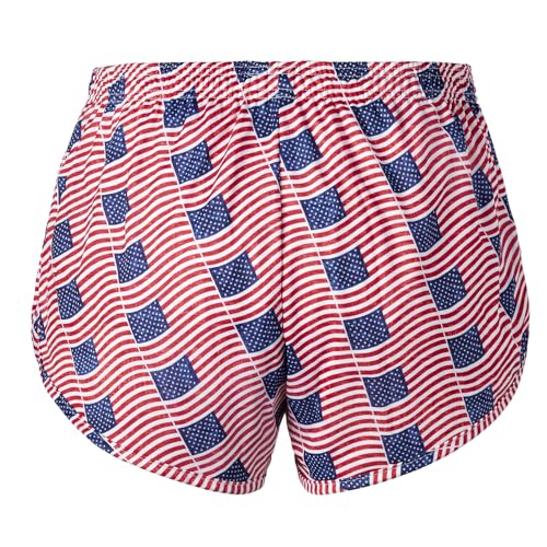Men's Printed Running Shorts - 2.25" Inseam, Old Glory - Ranger Panty