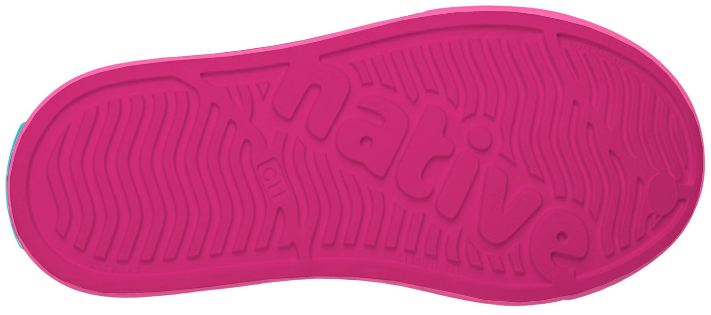 Native Shoes Unisex-Kids Jefferson Sneakers, Radberry Pink/Azalea Pink, 4 Big Kid
