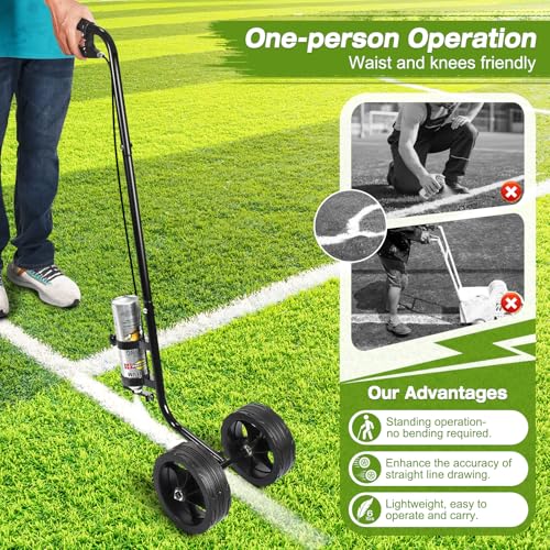 Striping Paint Sprayer Wand for Sports Fields & Parking Lots - Black