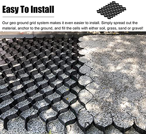 Heavy Duty HDPE Ground Grid for Driveway & Erosion Control - 4m x 9m