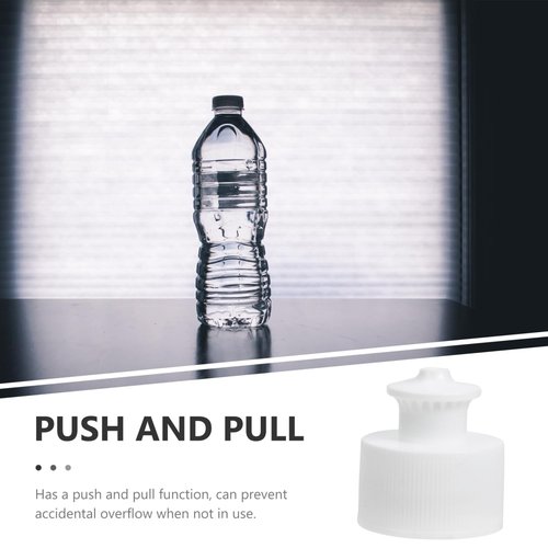 20Pcs 28mm Leak-Proof Sports Bottle Lids - Push-Pull Design for Gym & Outdoor Water Bottles