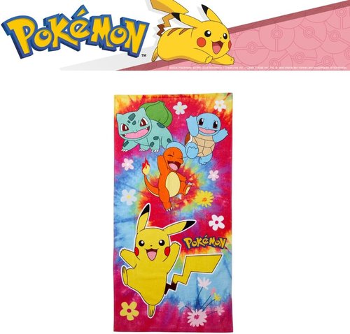 Franco Pokémon Kids Bath Towel Set - Soft Absorbent Cotton Terry, 50" x 25", Includes Washcloth
