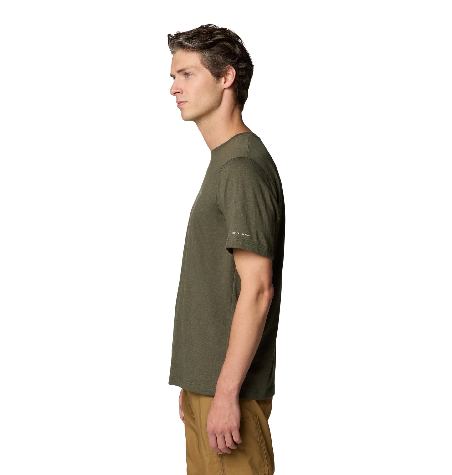 Columbia Mens Thistletown Hills Short Sleeve T-Shirt, Greenscape Heather, Large Tall
