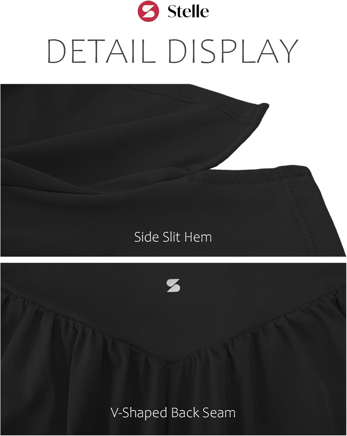 Stelle Women’s 2-in-1 Running Shorts - Flowy High-Waisted Athletic Gym Shorts with Pockets