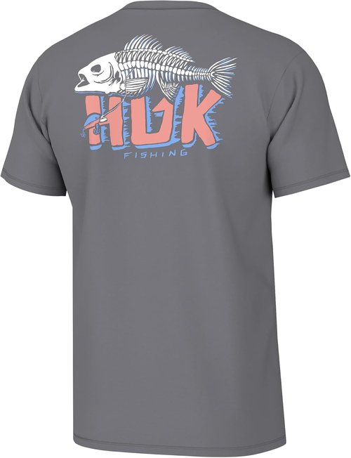 HUK Men's Fishing Tee - Quick-Dry Performance Short Sleeve Shirt for Comfort & Style