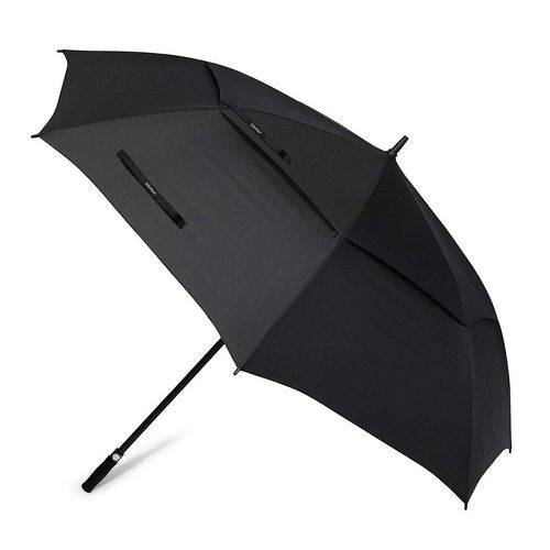 G4Free 72 Inch Huge Large Oversize Golf Umbrella Automatic Open Double Canopy Vented Windproof Stick Umbrella, 6 Ft Heavy Duty For Outdoor Doorman Family(Black)