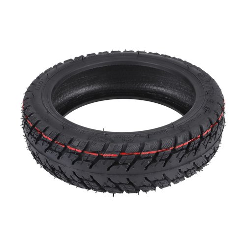 LHROPA 60/70-6.5 10-inch Rubber Explosion-proof Tubeless Tire + Straight nozzle Replace for Segway Ninebot Max/Max G30LP G30 G30E Electric Kick Scooter Wheel Parts