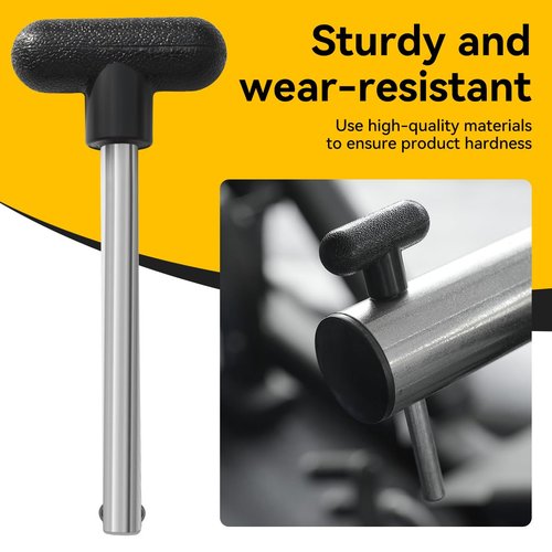 CYBEOE 3pcs Weight Stack Pin - 3/8 Inch Diameter 4 Inch Locking Space - Gym Pins for Weight Stack Fit Most Machines - Easy to Operate Drop Set Pins for Home Commercial Gym