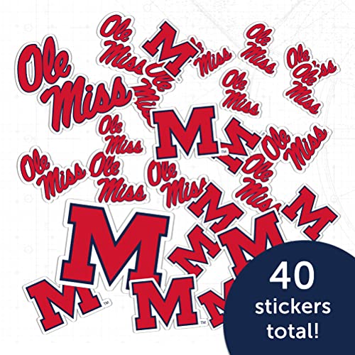 Ole Miss Rebels Sticker Decal 8.5 x 11 Inches | College Fan Vinyl