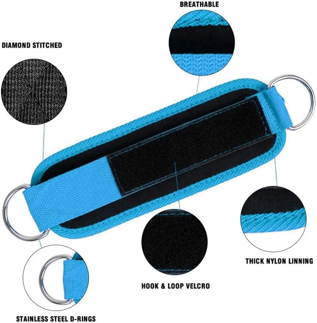 Skiennix Ankle Resistance Band - Adjustable Padded Strap for Glute Kickbacks | 1 Pack