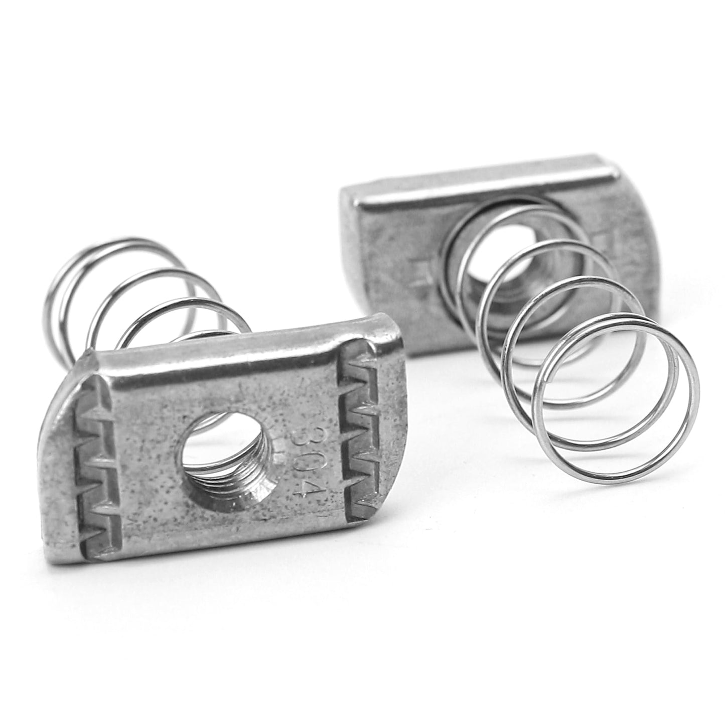 10 Pieces 3/8-16'' Standard Strut Channel Nuts Thickened Spring, Stainless Steel Hardware Accessories for Strut Channel P1008SS #4121