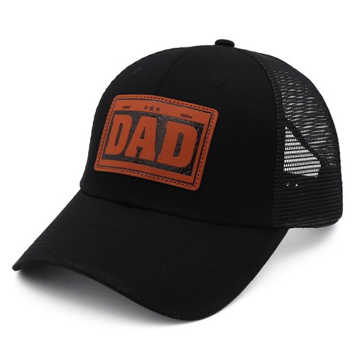 Mom and Dad Hats New Dad Mon Parents Gifts for Couples Fathers Day Embroidered Mesh Baseball Caps Black