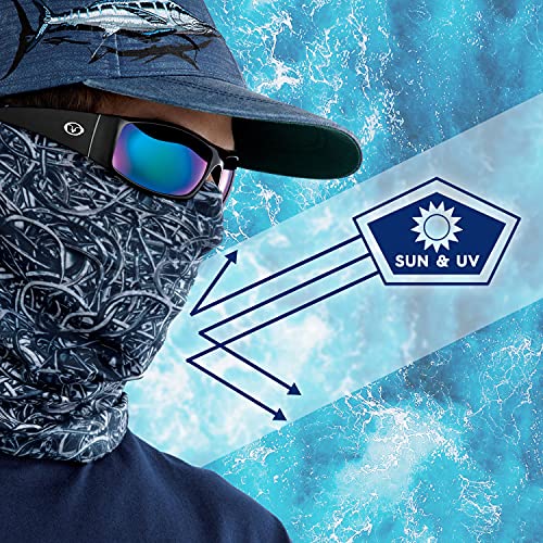 Sunbandit Multifunctional Headwear - One Size Blue Digi Camo