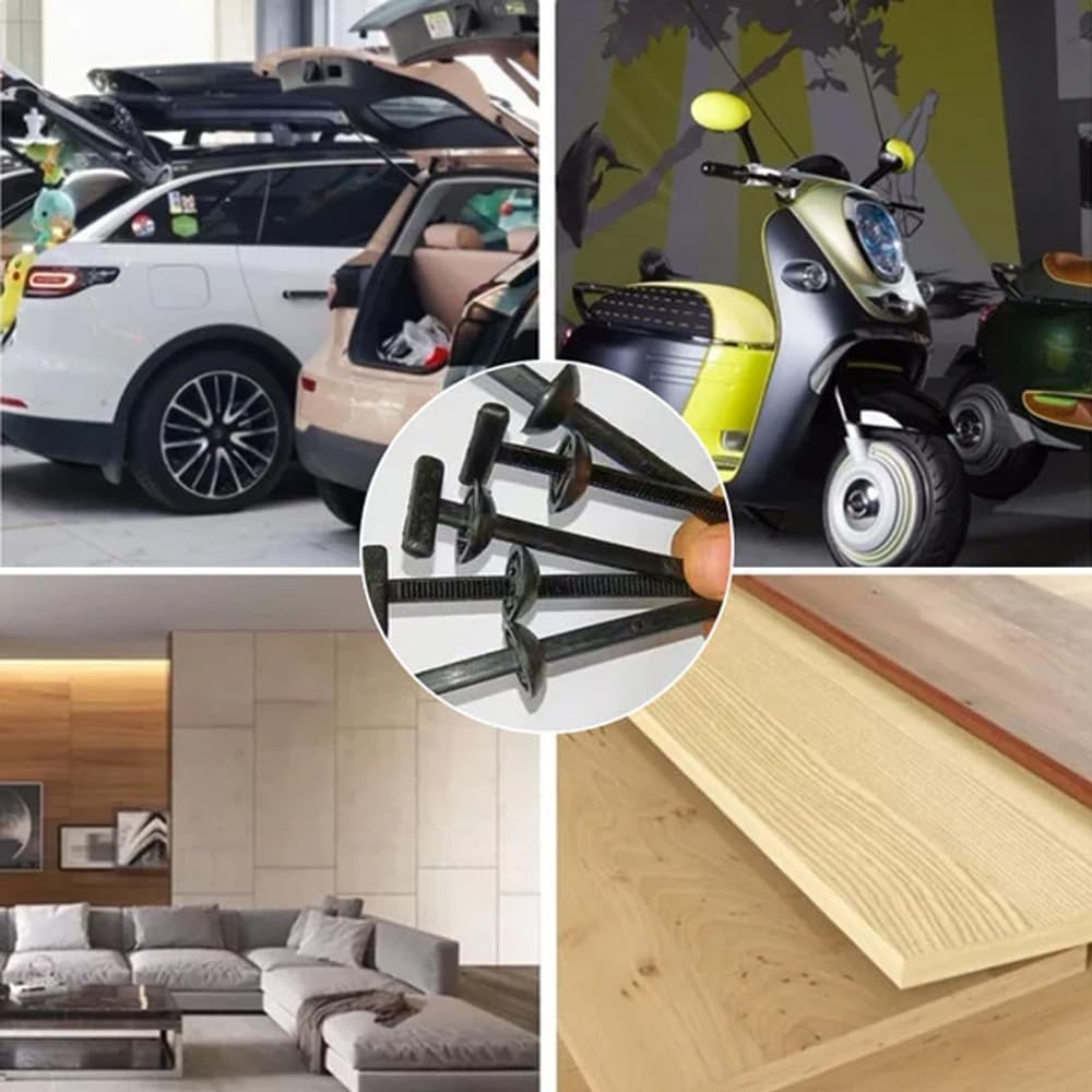 100 universal nylon zip ties - heavy-duty self-locking zip tie support with needle and button design, nylon zip tie tool fasteners, UV-resistant zip ties, suitable for convenient daily car repairs.