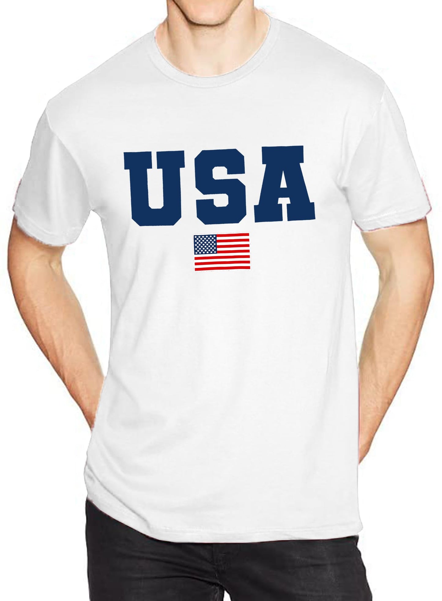 American Flag Shirts Men: USA T Shirt 4th of July Shirt Patriotic Tops Casual Short Sleeve T-Shirts