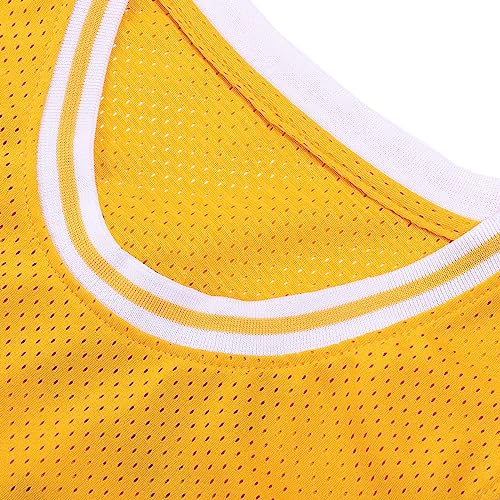Unisex 90s Fresh Prince Academy #14 Jersey Shirt - 3X-Large Yellow