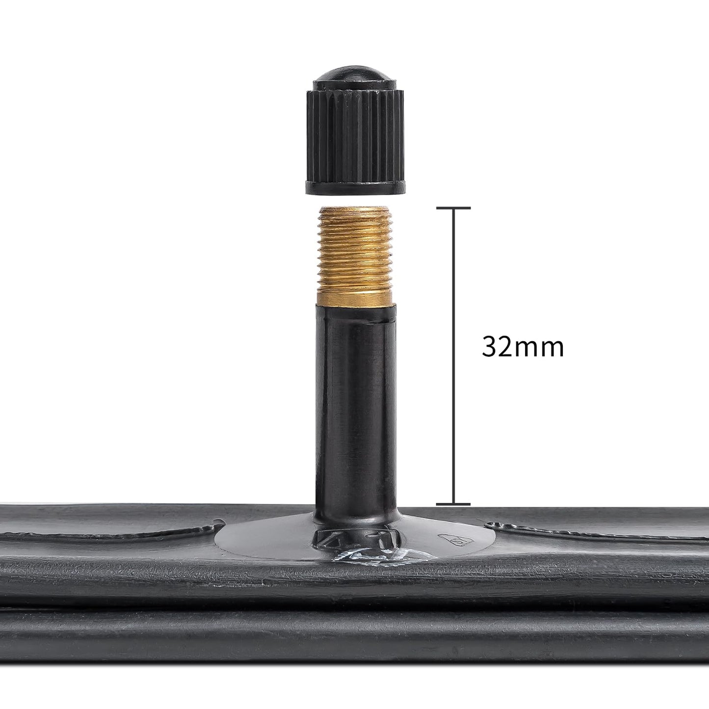 2-PCS 24" Heavy Duty Bike Tubes 24x1.75/2.25 AV32MM Schrader Valve 45/57-507 Inner Tubes Compatible with 24 x 1.75 24x1.95 24x2.10 24x2.125 24x2.25 Cruisers, City, Mountain Bicycle Bike Tire Tubes