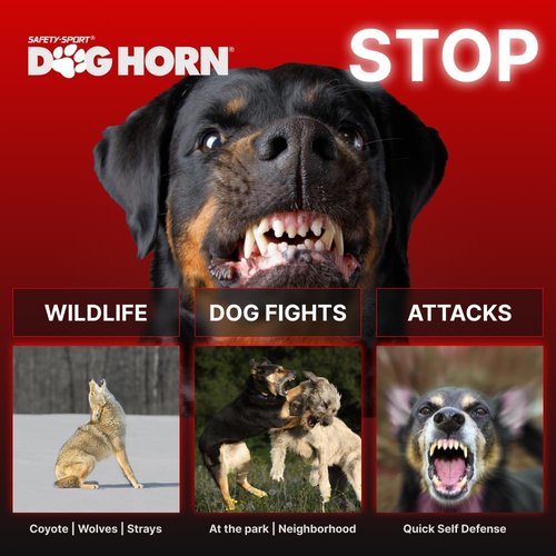 DogHorn XL Air Horn - Effective Training Tool & Outdoor Safety Alarm for Dogs | Scare Wild Animals (Pack of 1)