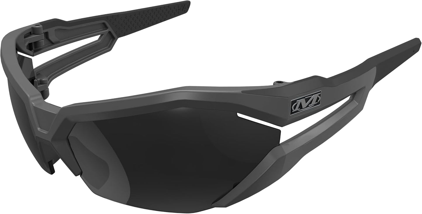Mechanix Wear Vision Type-V Safety Glasses - Anti-Fog, Scratch Resistant, Lightweight Half Framed Eyewear (Smoke Lens)