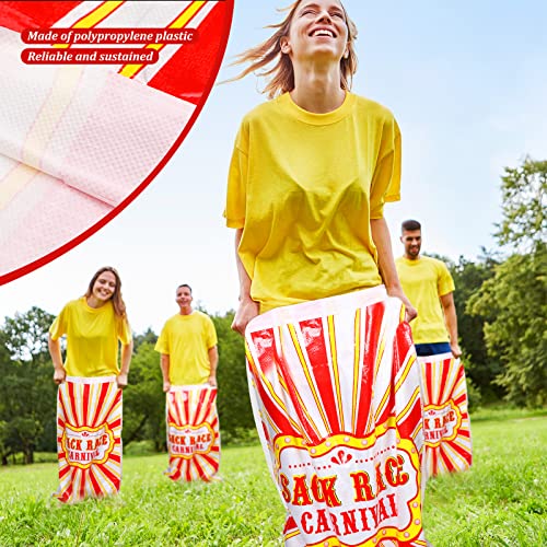12 Pcs Adult Potato Sack Race Bags 24x40 inch Outdoor Lawn Games Equipment
