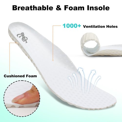 LeIsfIt Walking Shoes for Women Slip on Barefoot Shoes Wide Minimalist Trail Running Sneakers Non-Slip Breathable Hiking Footwear Taupe Size 8.5