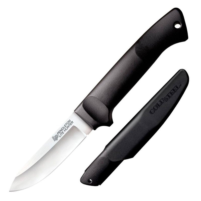 Cold Steel Pendleton Lite Hunter 3-5/8" German 4116 Stainless Steel Drop Point Fixed Blade Outdoor Camping Game Hunting Knife | Ergonomic High-Impact Handle, Weather-Resistant Secure-Ex Sheath