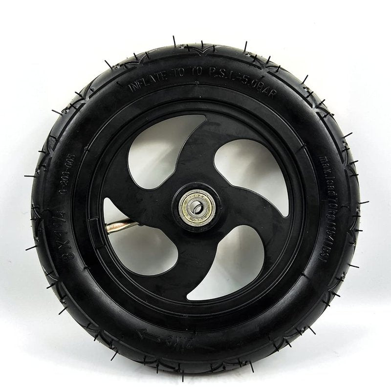 8" Pneumatic Wheel With Inner Tube For Kickscooter Scooter Wheel Size 8x1 1/4 Aluminium Alloy Hub 32mm Width Wheel With Bearings