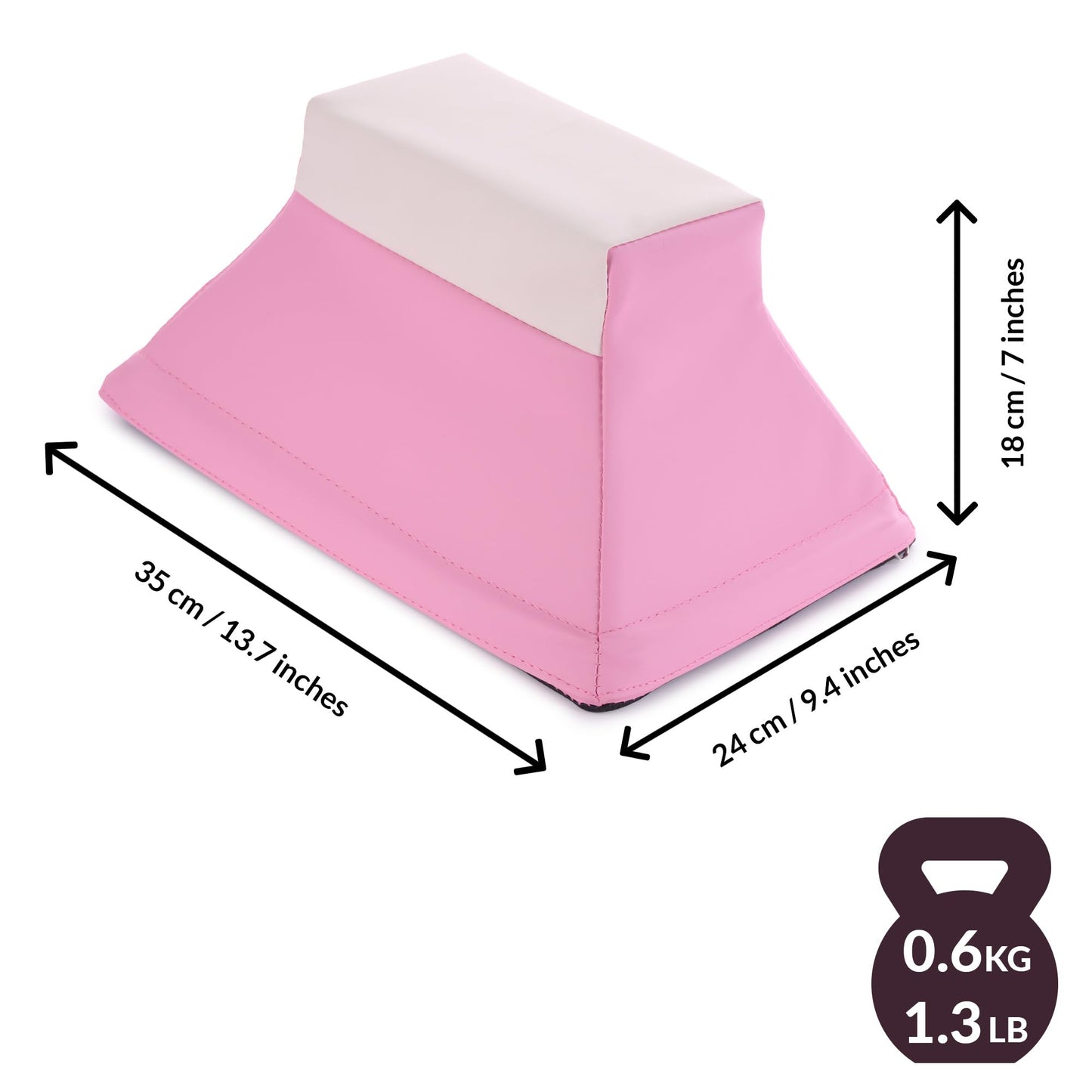 Stunt Trainer Stand for Cheerleading | Portable Cheer Balance Trainer | Stunting Flyer Practice Platform | Lightweight Gymnastics Balance Block | Cheerleading Equipment for Safe Skill Training (Pink v2)