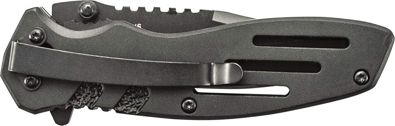 Smith & Wesson Folding Knife - Extreme Ops SWA24S 7.1in Stainless Steel with 3.1in Serrated Blade