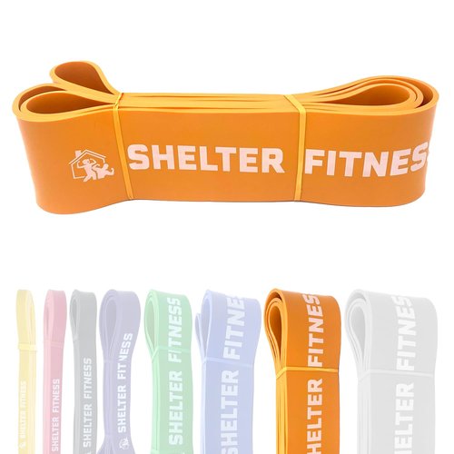 Heavy Duty Resistance Bands by Shelter Fitness 210lb - Orange