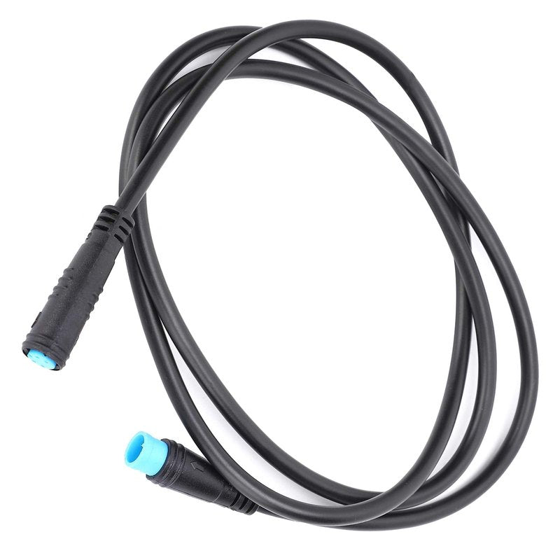 4 Pin Motor Convert Extension Cable,34.3in Waterproof 4 Pin Male to 4 Pin Female Cable Connector for Electric Bicycle E‑Bike