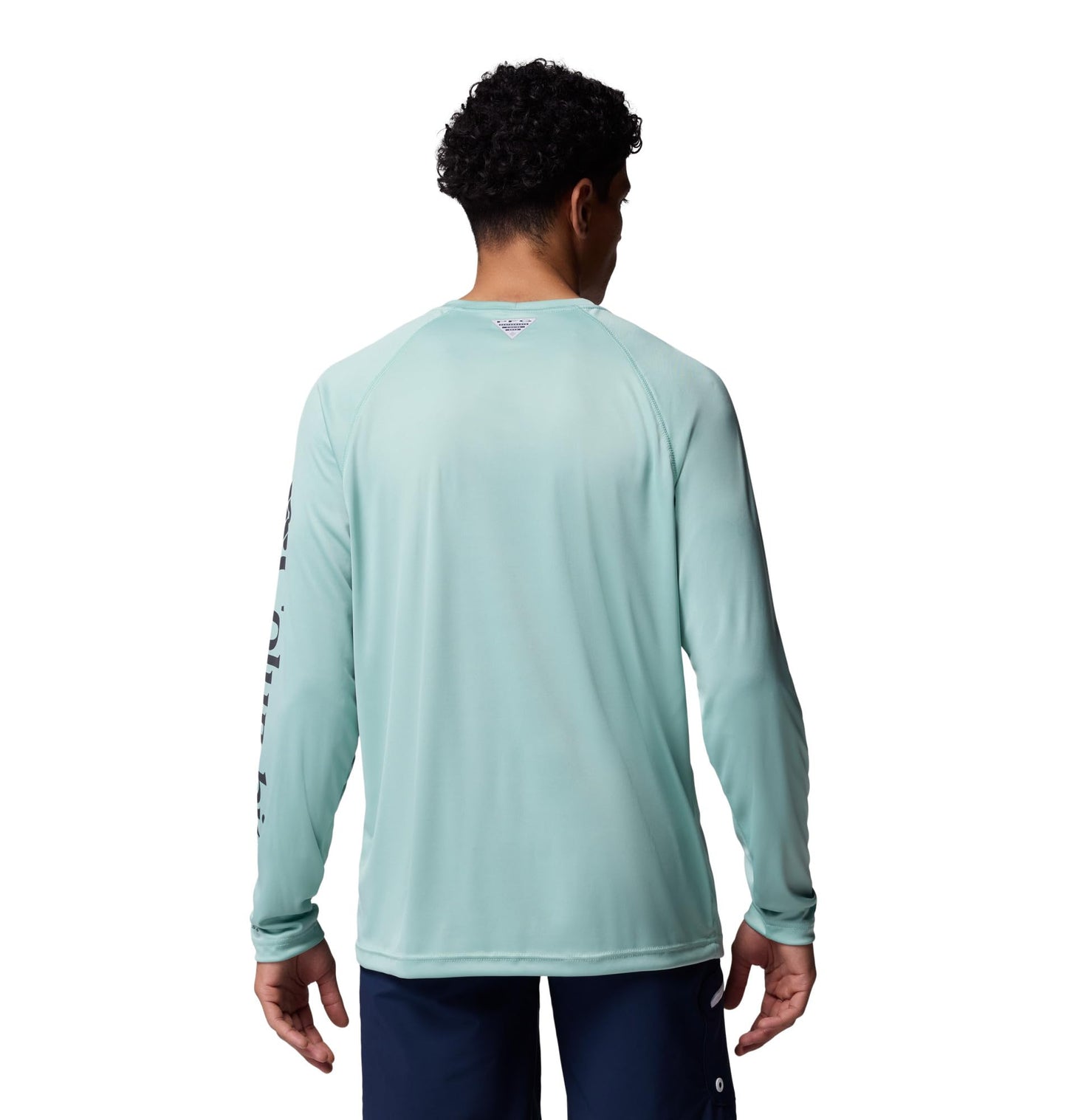 Columbia Men's PFG Terminal Tackle Long Sleeve Fishing Shirt, Misty Jade/Shark Logo, XX-Large
