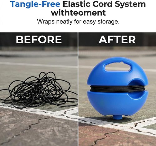 HISKI Tennis Trainer Equipment Set - Rebound Ball with String for Backyard Practice | Ideal for Skill Development