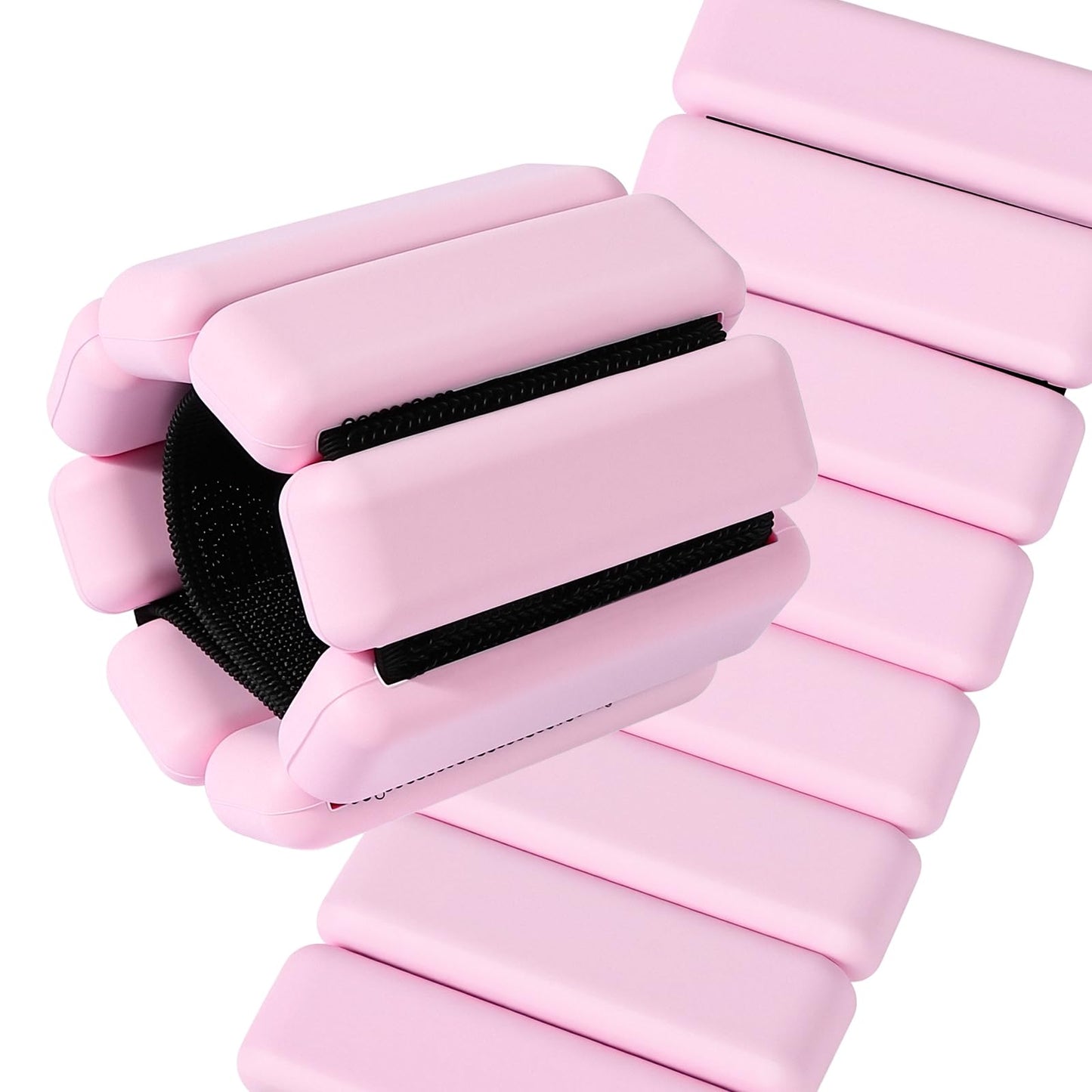 Spectent Ankle & Wrist Weights for Women – Adjustable Silicone Wrist & Ankle Weights, Wearable Arm/Leg Set for Pilates, Yoga, Walking & Strength Training (2lbs Pair Pink)