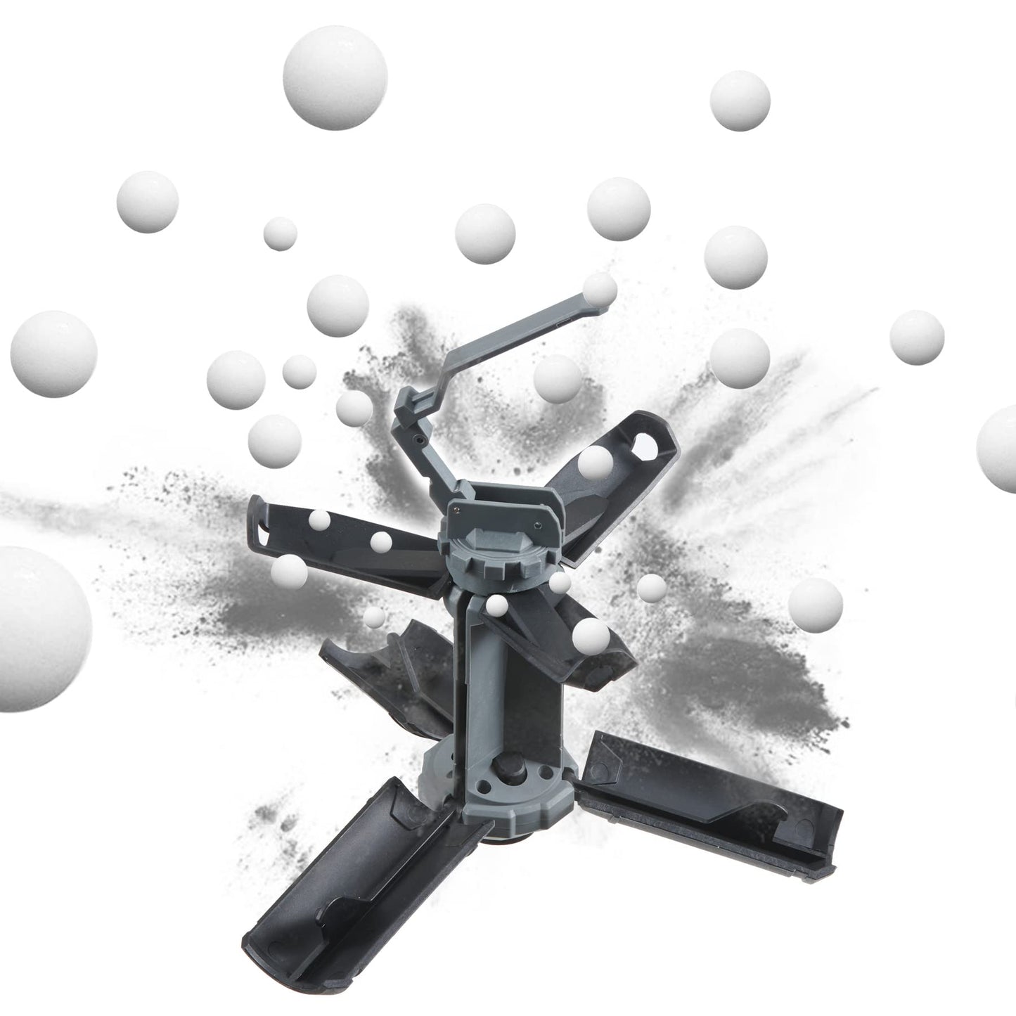 Lancer Tactical - GBR Outdoor 130 Round Spring Powered ABS BB Impact Shower for Airsoft, Pack of 2 - Black