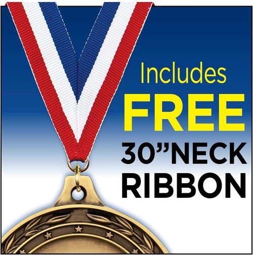 Gold Winner Medals - 2" Shiny Gold 1st Place Medal Awards for Competitions & Events