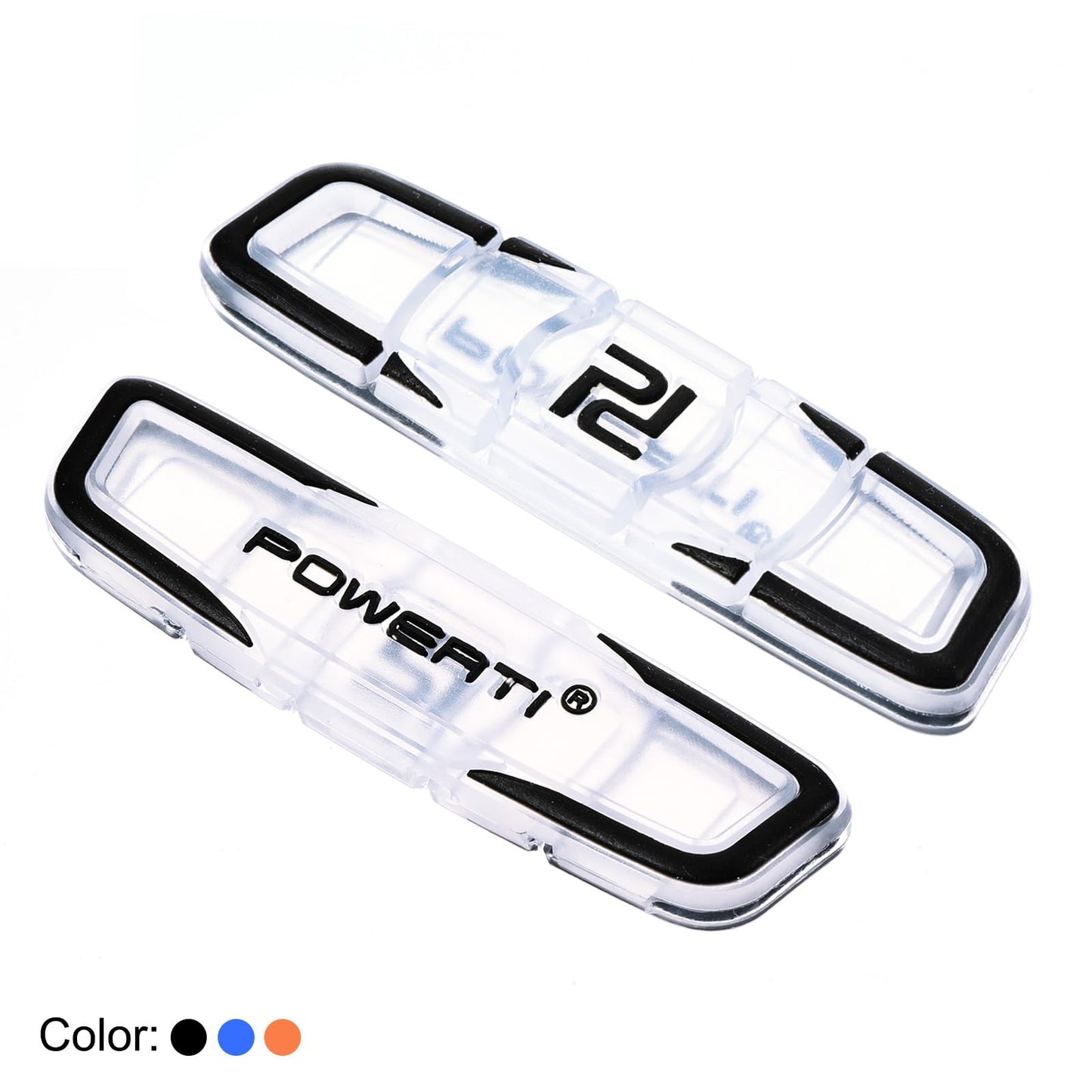 PATIKIL Tennis Racket Vibration Dampener, 3 Pack Soft Silicone Racquet Shock Absorber String Damping, Black, Blue, Orange