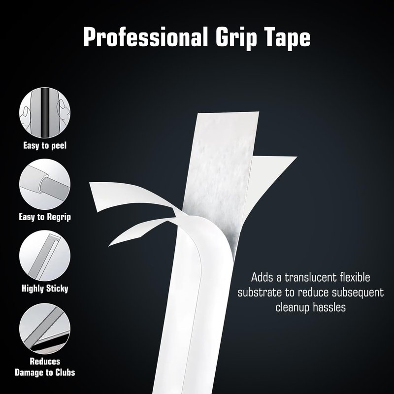 lovivid Golf Grip Kit for Regripping Golf Clubs - Include Portable Table Vise Rubber Clamp, 15 Tapes Strips, Golf Grip Removal Tool with Solvent